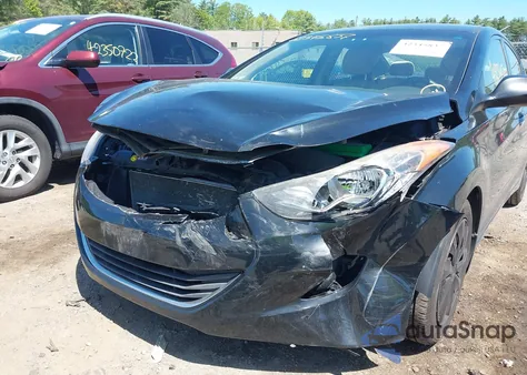 2013 Hyundai Elantra Gls z USA, uszkodzony, nr VIN 5NPDH4AE7DH224600